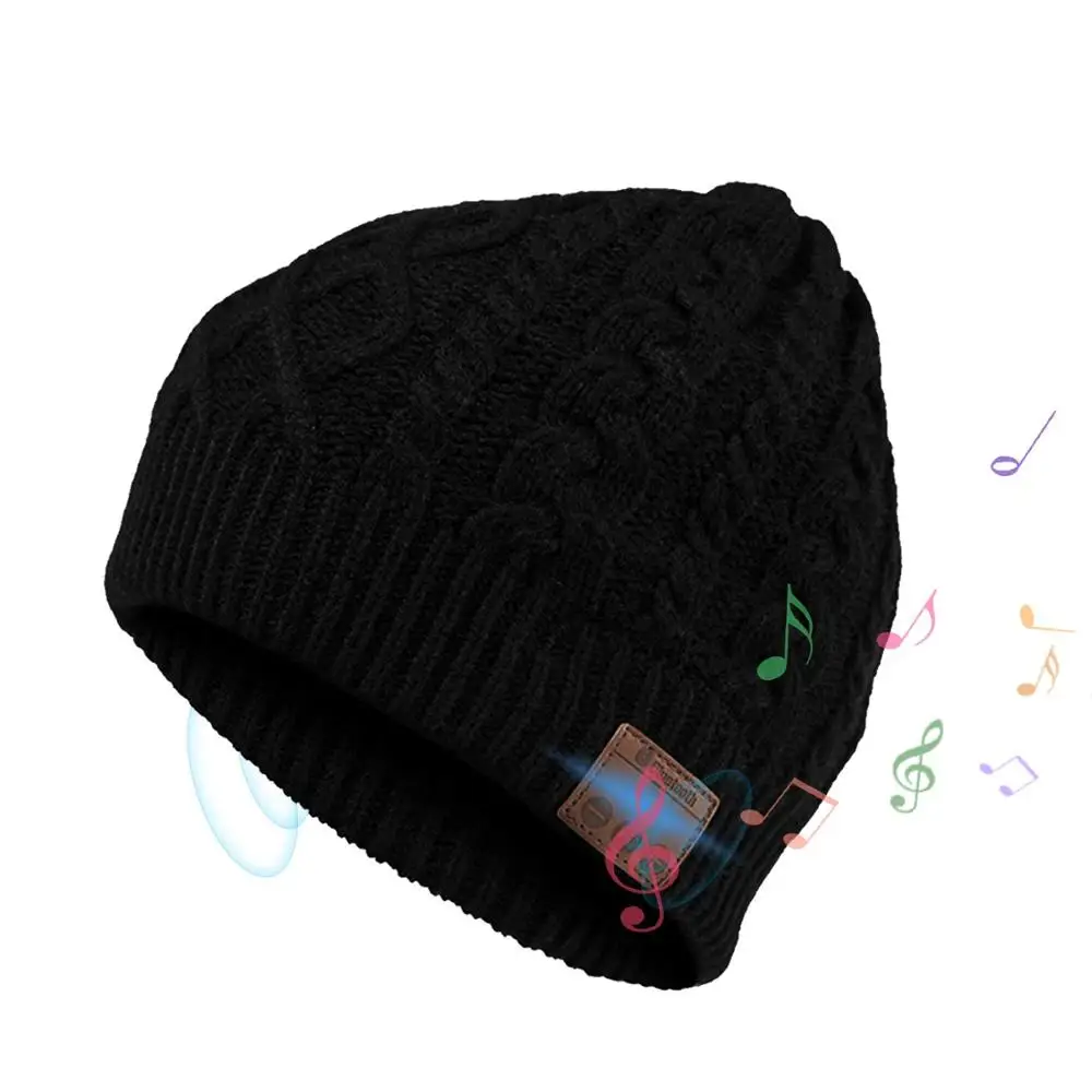 Беспроводные Bluetooth наушники, гарнитура, наушники, умная музыкальная шапка, теплые шапочки, зимняя шапка с микрофоном, лучший рождественский подарок