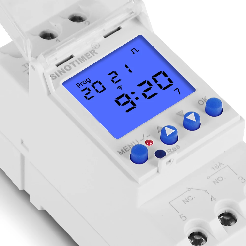 Programmable digital timer in aluminum with magnetic coupling