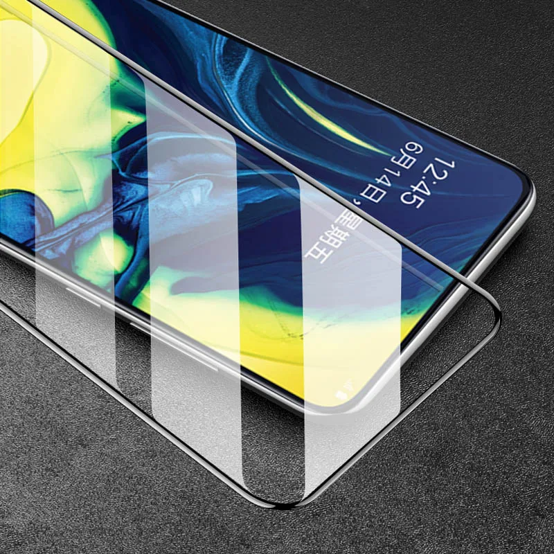 Закаленное стекло 9D для Samsung Galaxy A50 A70 A80 A90 A20 A30 A10 A60 A40 Защита экрана A8 A7 A9