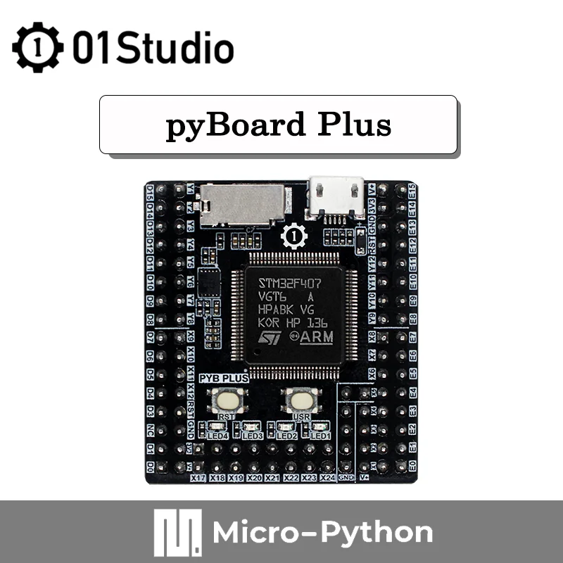 Демонстрационная плата 01Studio pyBoard Plus микропроцессор STM32 STM32F407VGT6 встроенное
