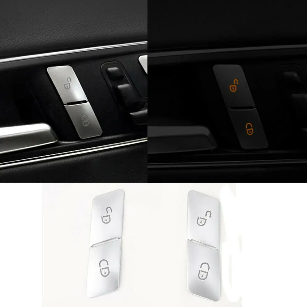 Кнопка разблокировки двери автомобиля отделка с блестками для Mercedes Benz C Class W204