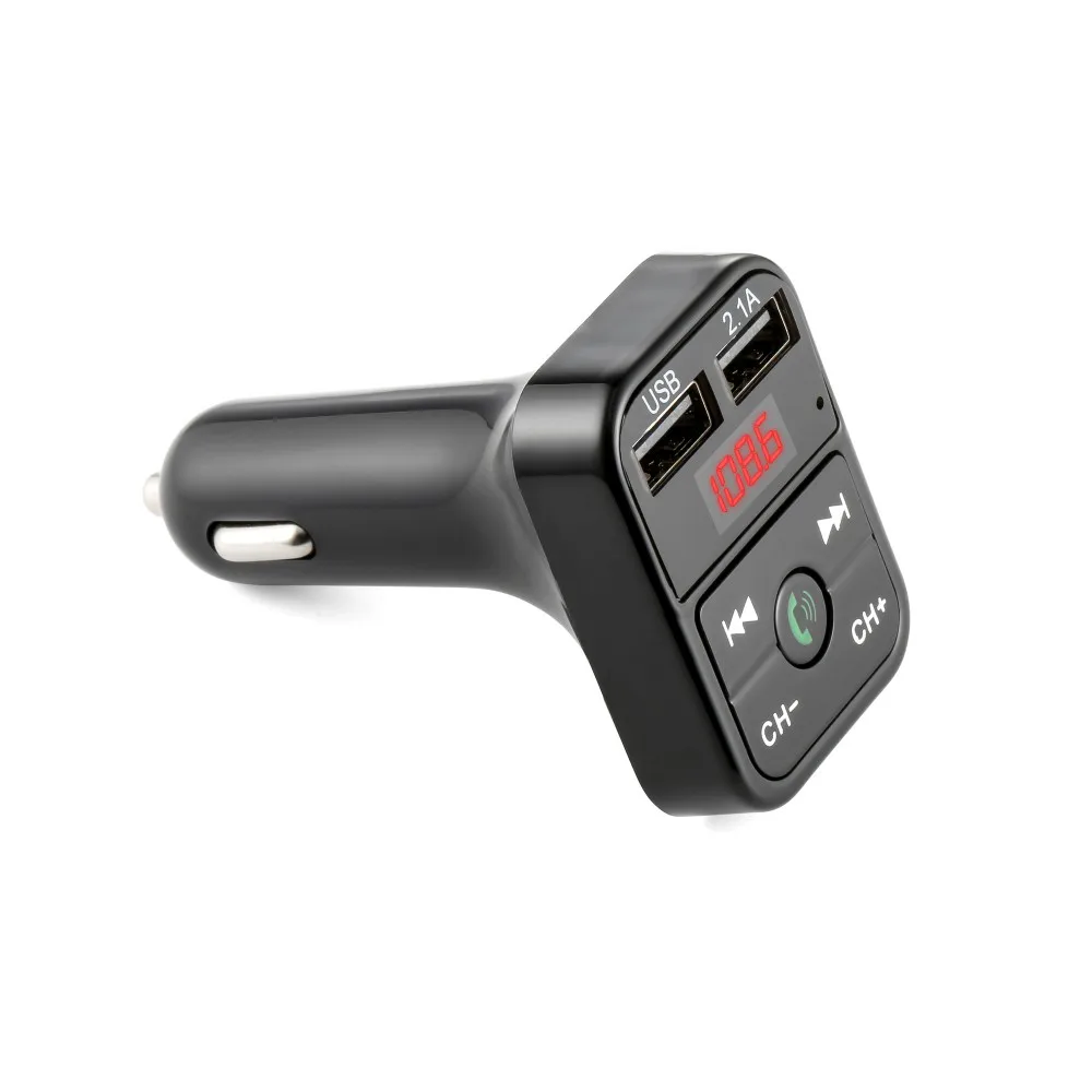 Handsfree transmisor fm bluetooth автомобильный комплект fm-радио Передатчик Автомобильный mp3 плеер USB зарядное устройство Быстрая зарядка мобильный телефон модулятор