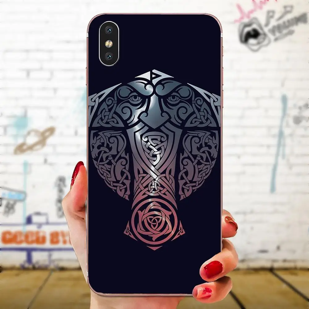 Прозрачные чехлы из ТПУ кожи для samsung Galaxy Note 5, 8, 9, S3 S4 S5 S6 S7 S8 S9 S10 5G mini Edge рlus Lite сериал «Викинги» 4 Мода
