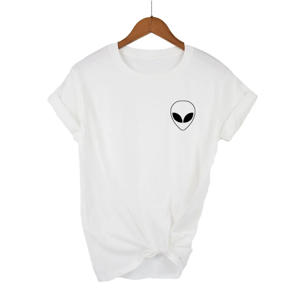 Новая модная футболка с вышивкой, футболка с пришельцами, женская футболка с коротким рукавом MARVEl, удобные женские футболки для студентов, XS-XXL