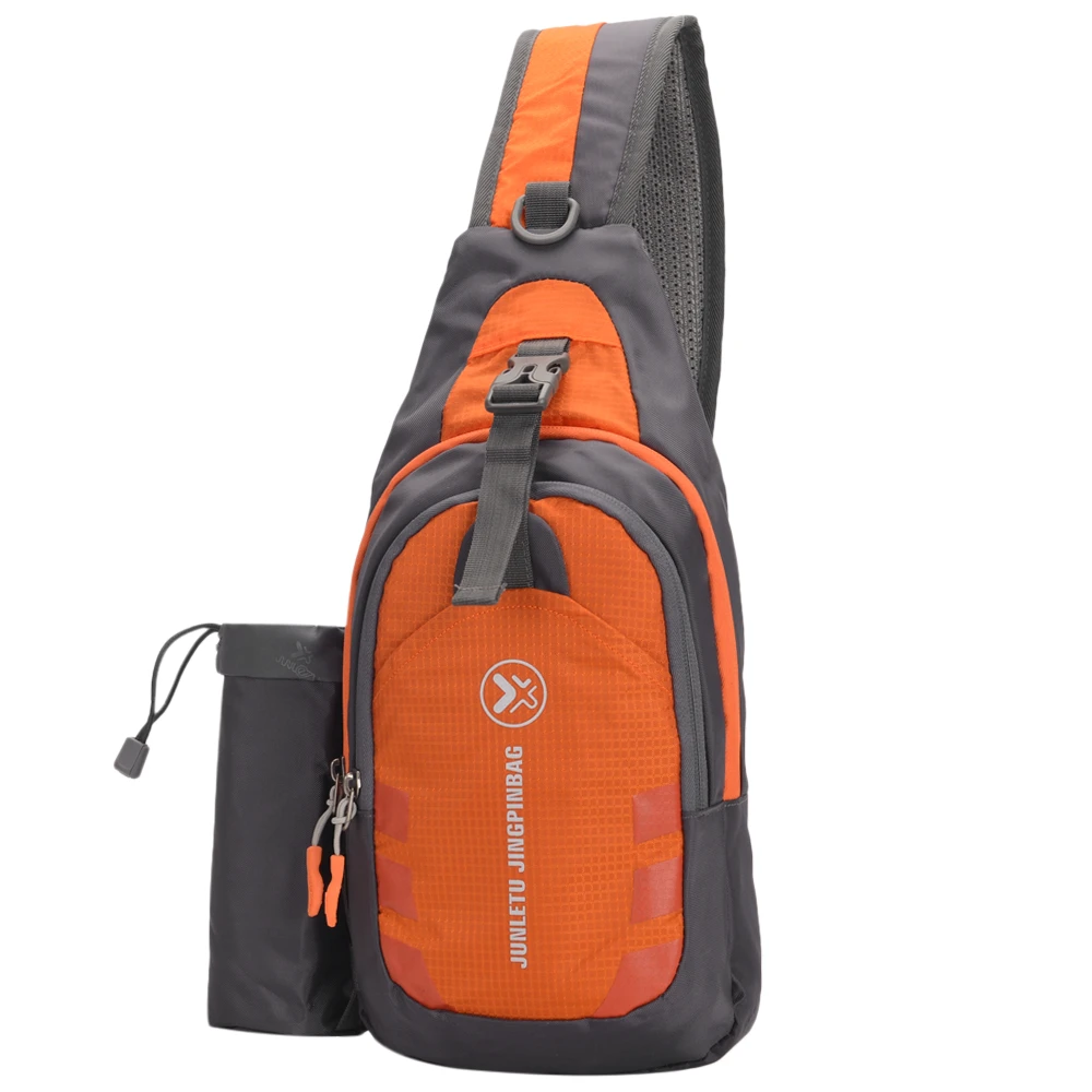 Уличные спортивные сумки для фитнеса, бега, груди, сумка через плечо, сумка для путешествий, для спортзала, рюкзак для мужчин и женщин, тренировочный рюкзак - Цвет: Orange