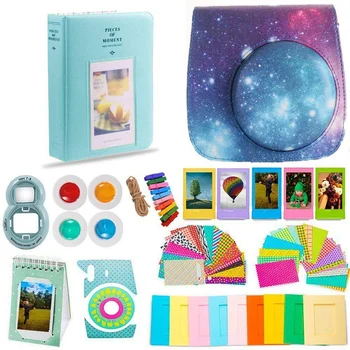 

FOR Fujifilm Instax Mini 9 Outfit Accessories- Protective Case, Hanging Frames, Filters & Selfie Lens, Photo Album, Film Decor
