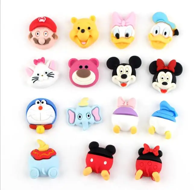 

Kawaii elephant Mouse Duck flatback Resin Cabochons Embellishments Scrapbook Craft DIY Hair Bow Phone cabochons Accessories