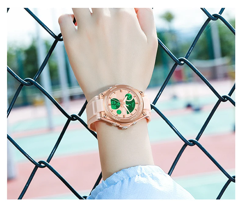 SANDA 2022 Top Brand Fashion Women's Watches Waterproof Sports Digital Quartz Wristwatch Casual Clock Gift Relogio Feminino 6067