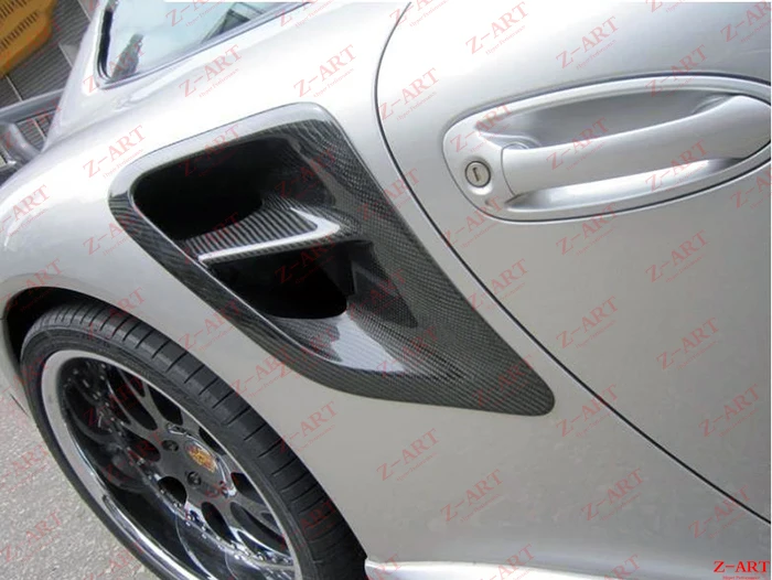 Боковые вентиляционные отверстия из углеродного волокна OEM для Porsche 997 Turbo боковые