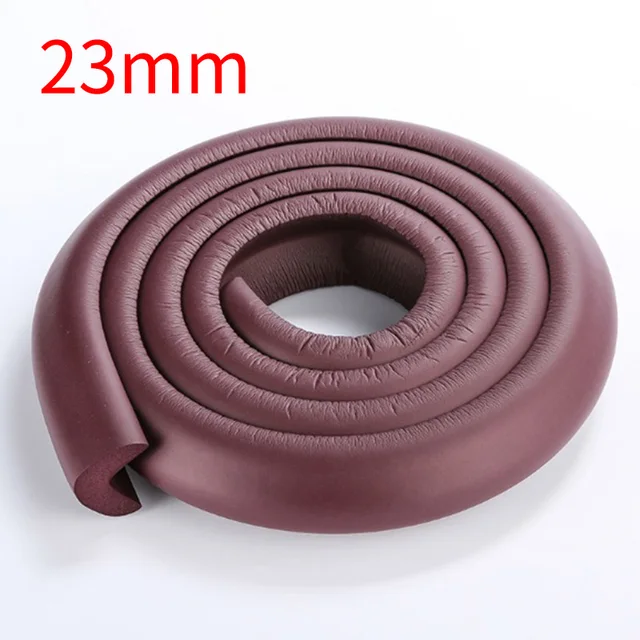 2M Baby Safety Corner Protector Children Protection Furniture Corners Angle Protection Child Safety Table Corner Protector Tape brown 23cm