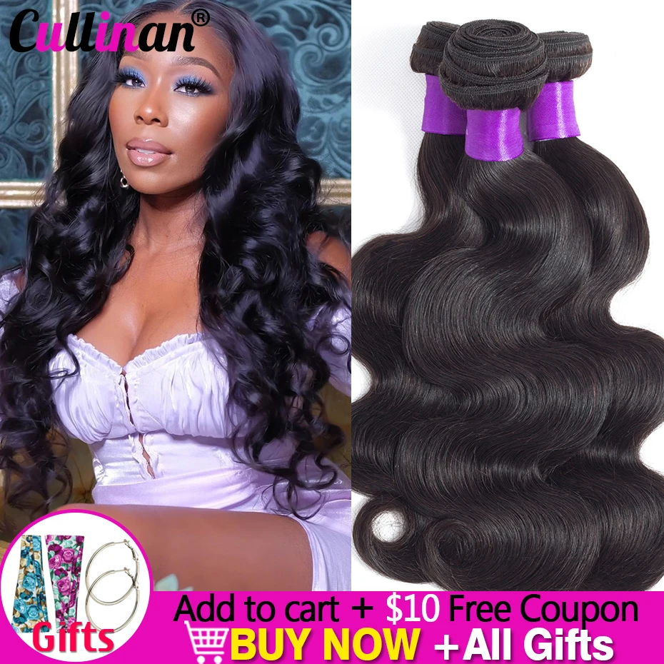 La onda del cuerpo del mechones brasileño extensiones de cabello humano mechones Cullinan del cabello para las mujeres de alta calidad barato Remy 100% Natural de la extensión del pelo de la venta
