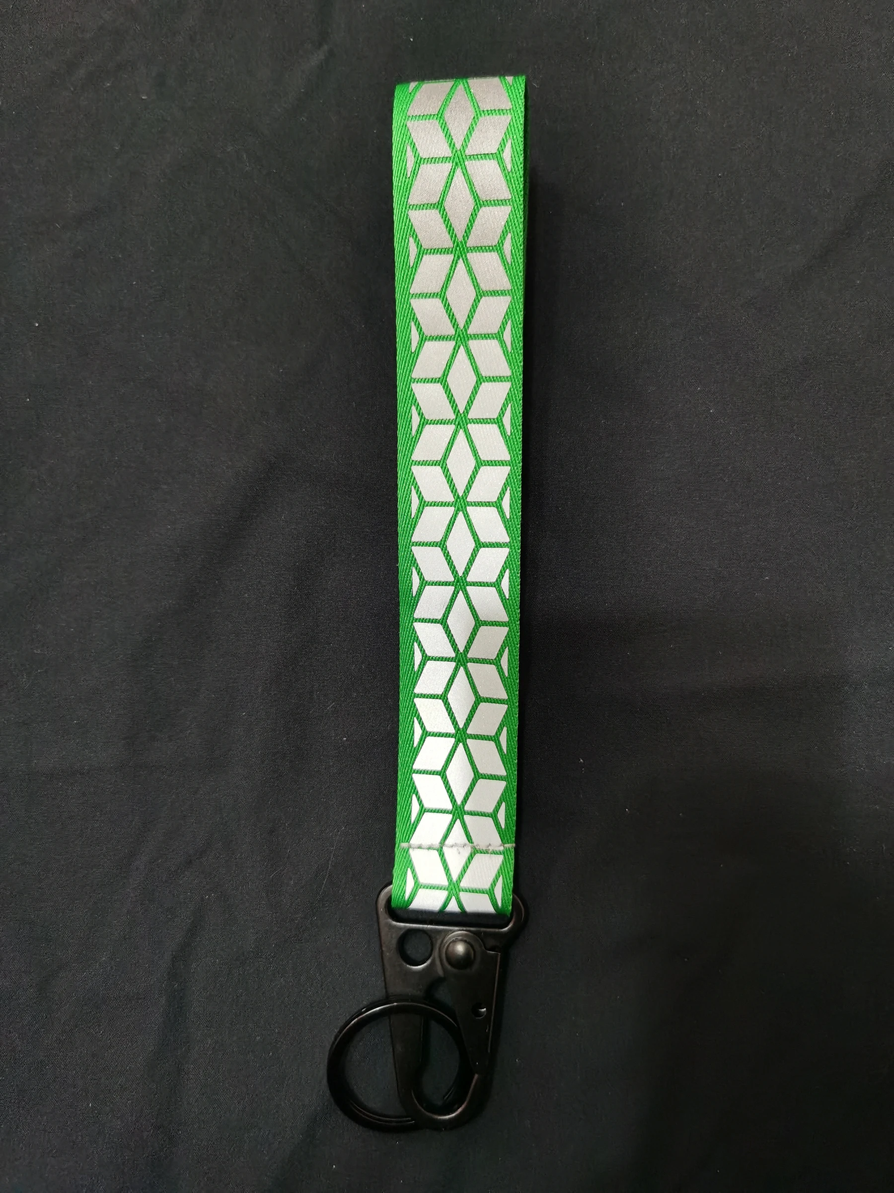 Car Reflective Keychains High Visibility Webbing Material For Bag Pendant Accessories 2.5cm