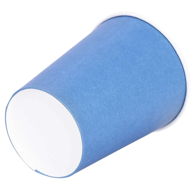 40 Paper Cups(9Oz)- Plain Solid Colours Birthday Party Tableware Catering(Blue&Purple