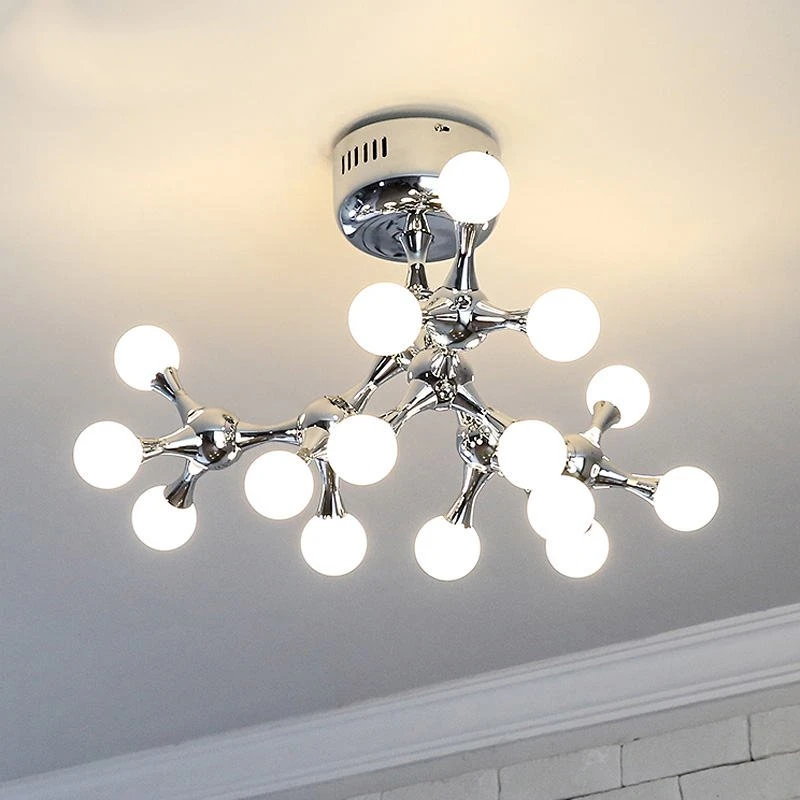 

Nordic Ceiling Light Contracted Living Room Dining-room Bedroom Modern DNA Molecules Lighting Ceiling Home Decor Light Fixtures