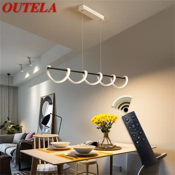

OUTELA Pendant Lights Dimmable with Remote Control 220V 110V Modern Fixtures Decorative For Home Dining Room Restaurant