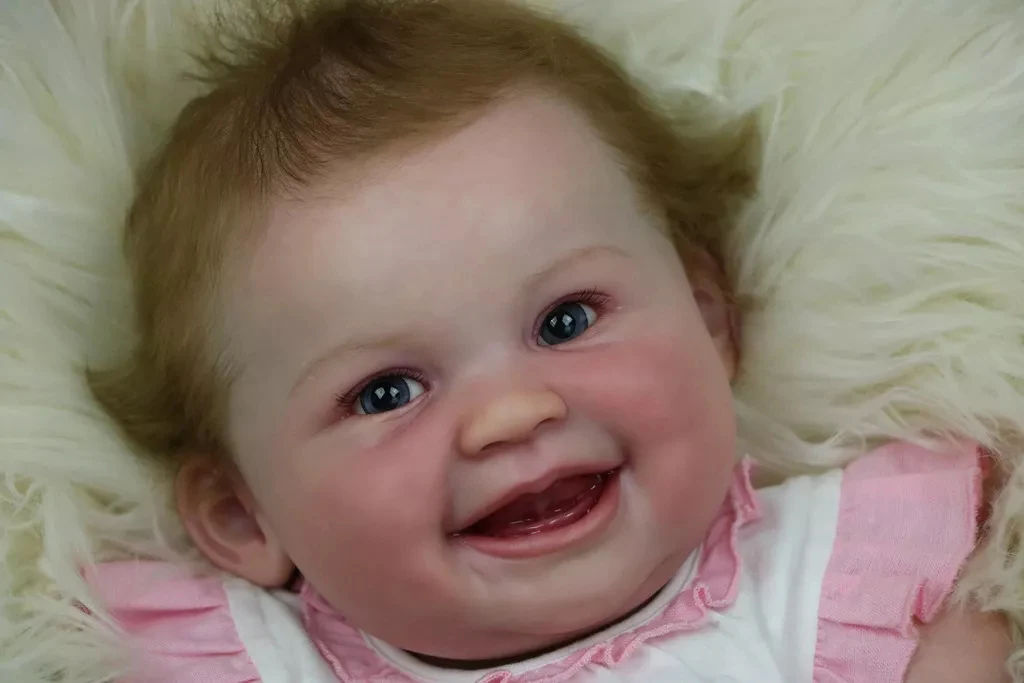 smiling reborn doll