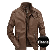 Mens Leather Jacket Motorcycle Faux Leather Men Jackets jaqueta de couro Winter Coat Men Warm PU Leather Jackets,ZA243