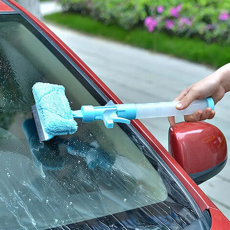 Распылитель воды щетка для очистки пыли с многофункциональным оконным стеклом пылеочиститель Двухсторонняя щетка для мытья стеклоочистителя для удобства эксплуатации