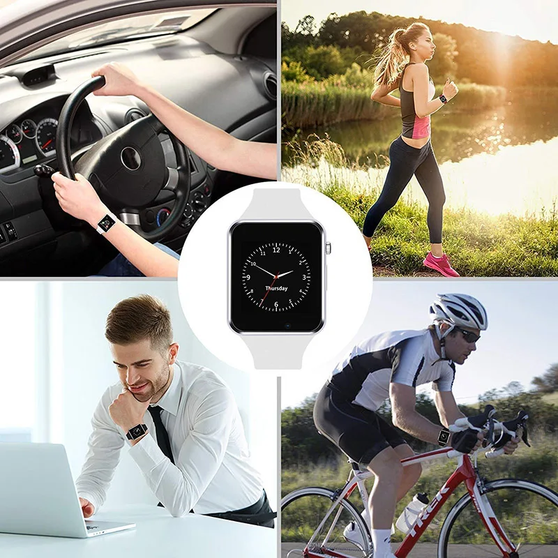 A1 наручные часы Bluetooth Смарт часы Спорт Шагомер с сим-камерой Smartwatch для Android смартфон Россия T15 Reloj Hombre