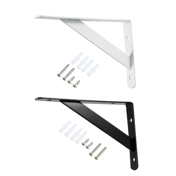 

uxcell 10Pcs Shelf Bracket, Heavy-Duty L Brackets Right Angle Bracket Support Corner Brace Wall Mounted, Carbon Steel