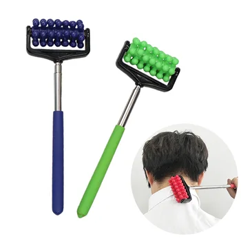 

Back Scratcher Telescopic Massage Roller Relaxing Hand Massage Tool Reflexology Face Hand Foot Back Body Therapy Roller Massage