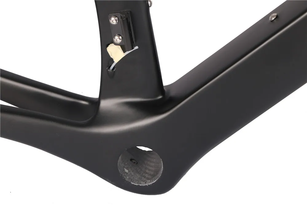 Discount 2020 Model AEROSIX Carbon Road bicycle Frameset disc brake thru axle bike frame fork seatpost with 5D handlebar 11
