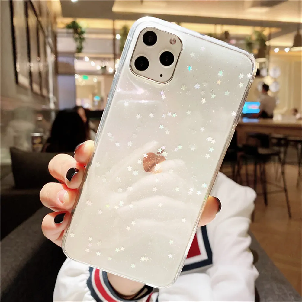 Lovebay чехол для телефона iPhone 11 Pro X XR XS Max 7 8 6 6s Plus Блестящий мягкий прозрачный силиконовый чехол