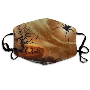 

Spider Web Unisex Mask Indoor Outdoor Cycling Camping Travel Windproof Sun Anti Dust Mask Mouth with Adjustable Ear Loops