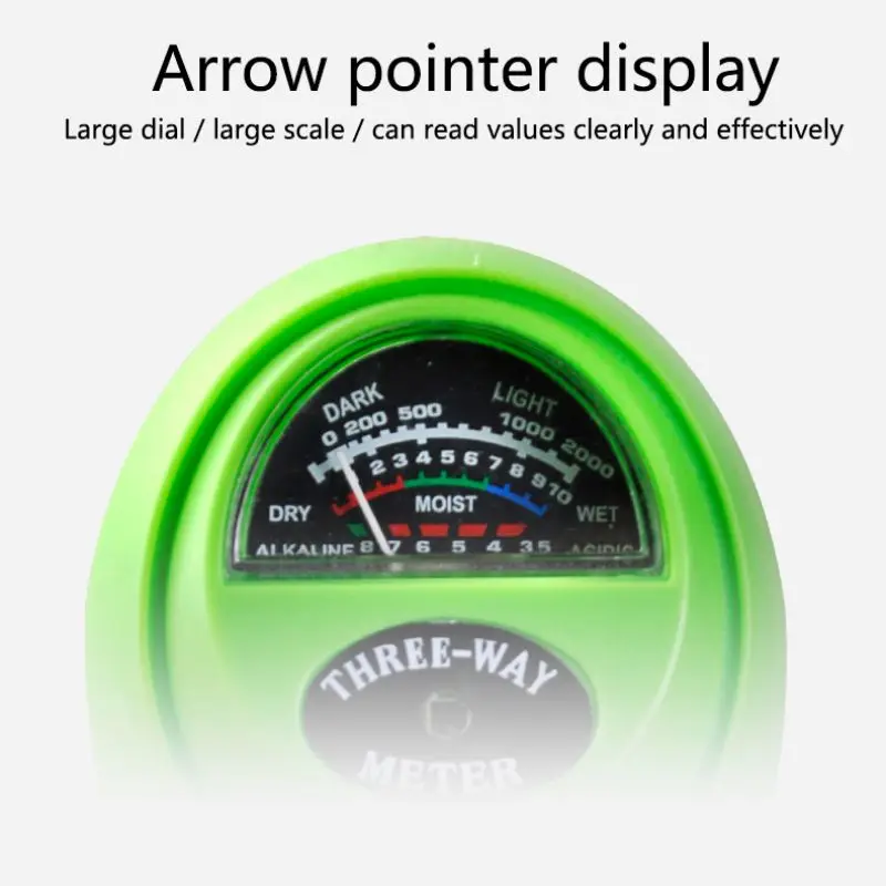 3 In 1 Digital Soil Moisture Meter Analysis PH Tester Garden Hygrometer Light Detector Acidity Moisture Meter