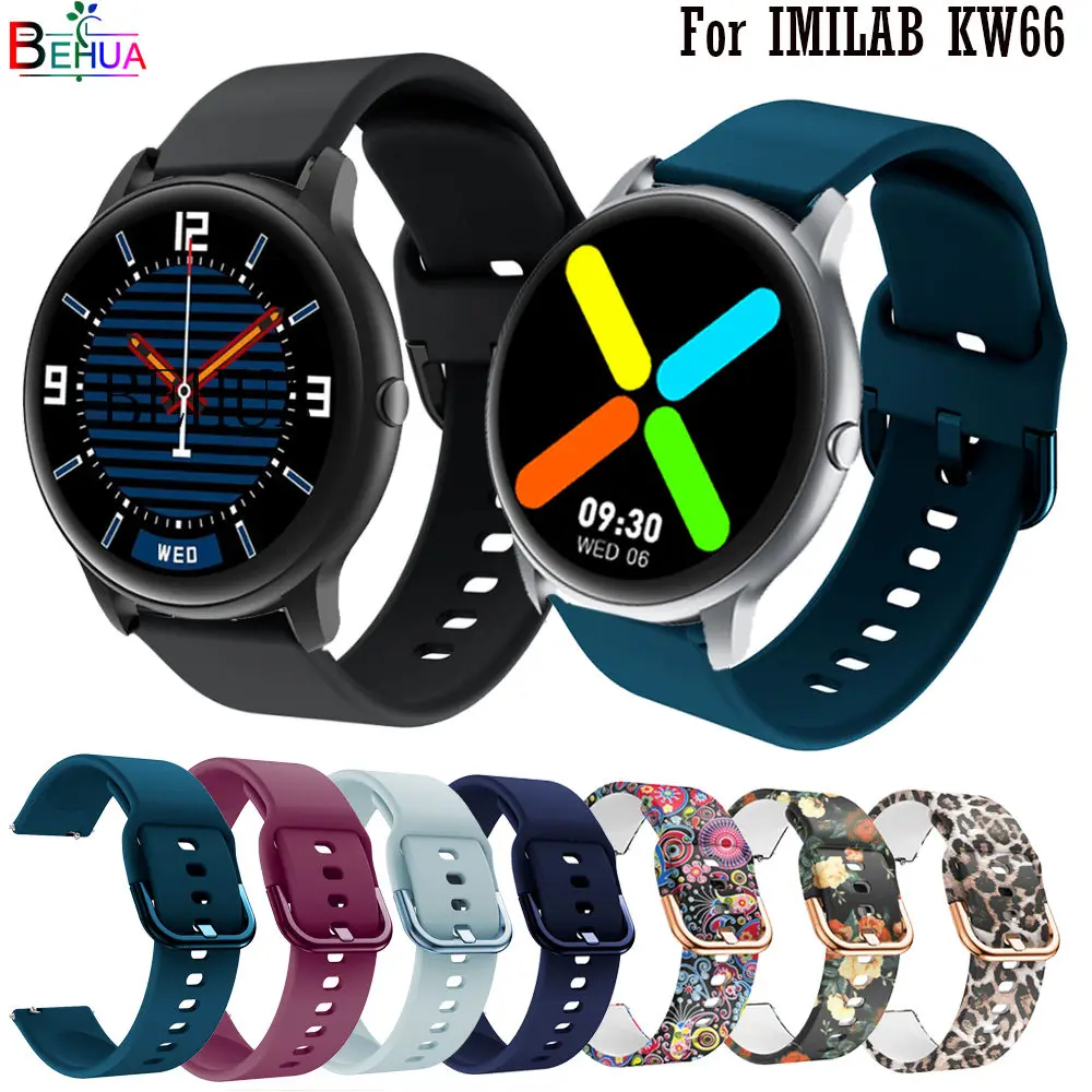 Cinturino 22Mm Cinturino Per Cinturino Da Polso Smartwatch In Silicone Yamaha Kw66 / Yamay Sw022 Accessori Per Cinturino Mi Watch Color Sport