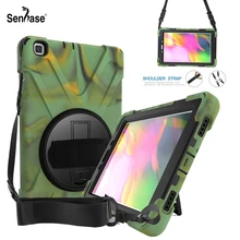 Противоударный детский безопасный PC силиконовый гибридный подставка планшет чехол для Samsung Galaxy Tab A 8,0 SM-T290 SM-T295 плечевой ремень Чехол