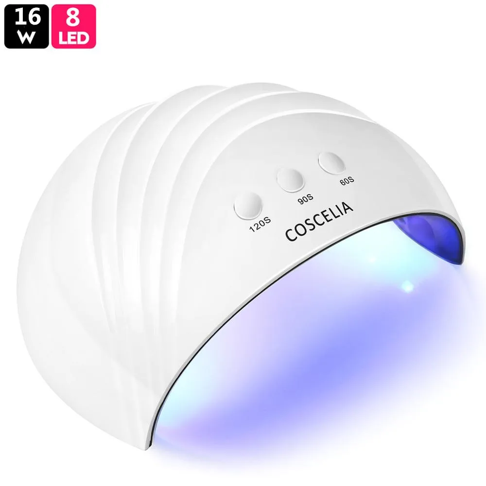 16W White Сушилка для ногтей УФ светодиодный светильник для ногтей, для маникюра 48/54 Вт светодиодные лампы сухие все лак для ногтей Ламповые ленты для маникюр, машинка для маникюра, Сушилка для ногтей Инструменты - Цвет: 16W White