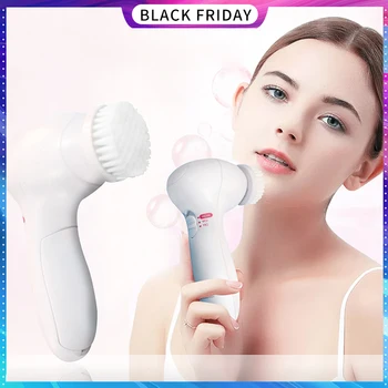 

2020 Electric Facial Cleanser Wash Face Cleaning Acne Removal Skin Pore Cleaner Beauty Body Massage Facial Wash Brush Machine