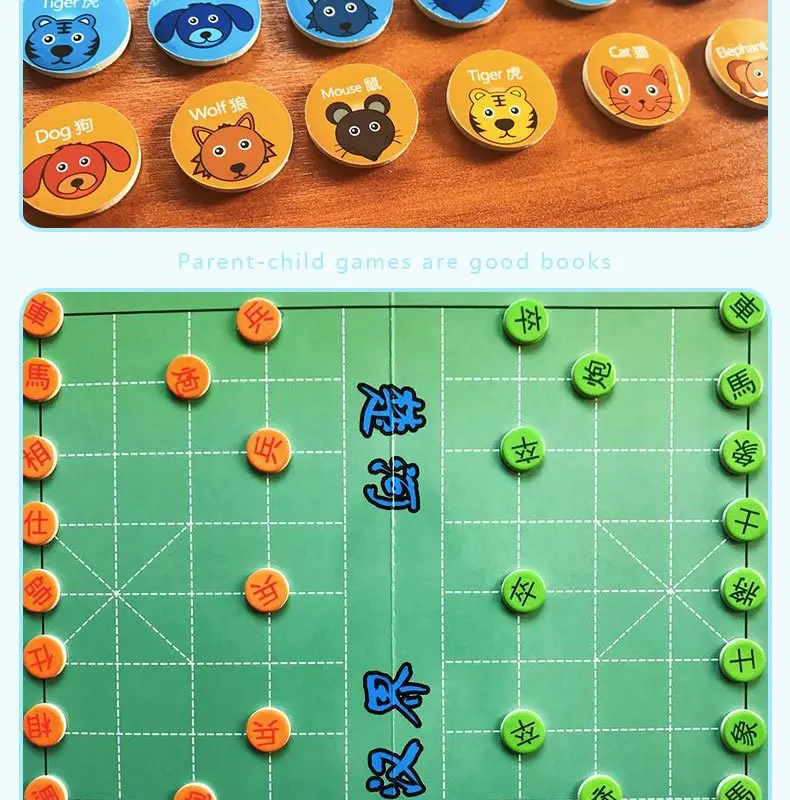 

Board Game Educational Toy 3-4678 Interactive Chess-Year-Old Other Toys Aeroplane Chess Parent And Child Chess Game Jumping Ches