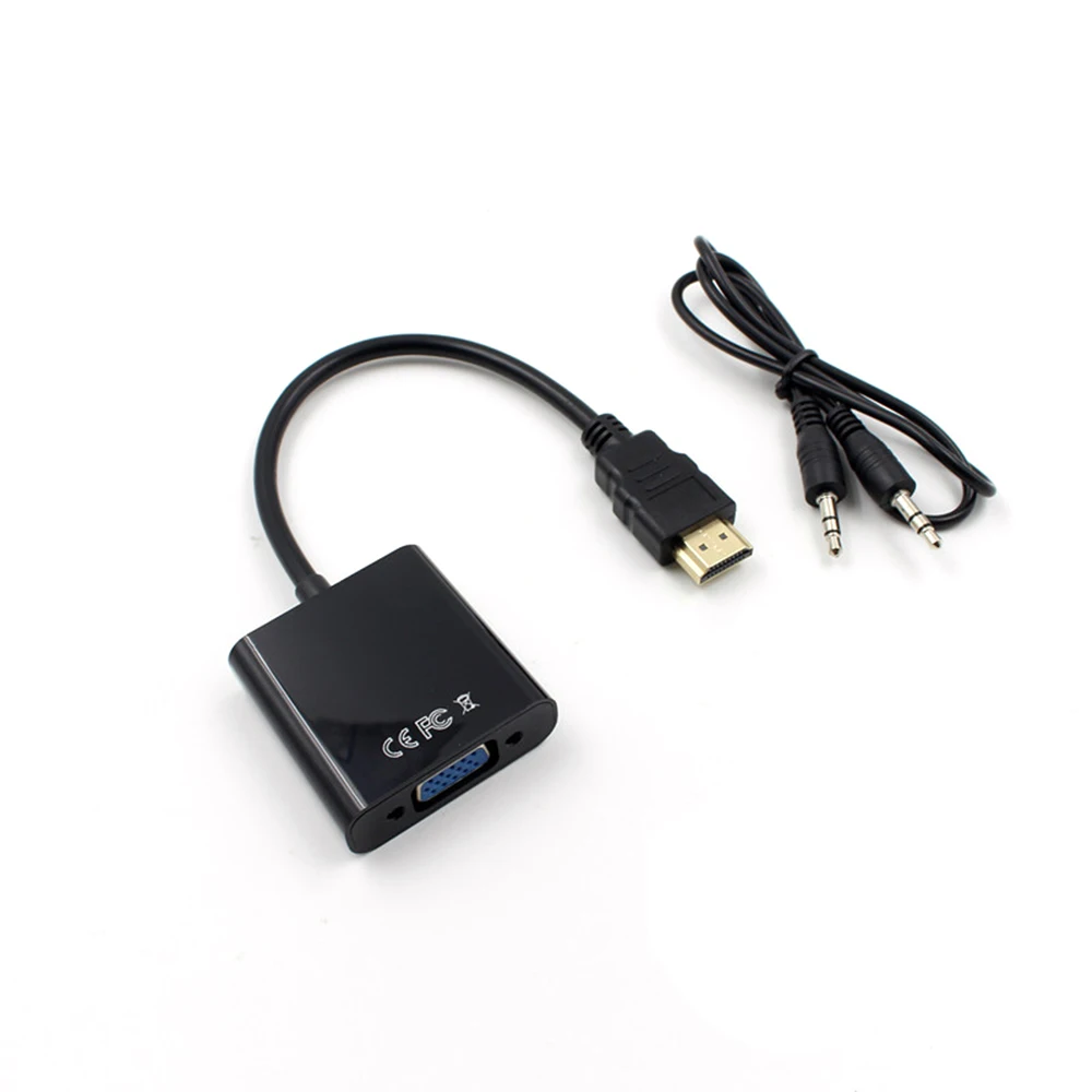  Hdmi Al Cavo Del Vga con Audio Interfaccia Del Computer Portatile Cavo Del Proiettore Convertitore 