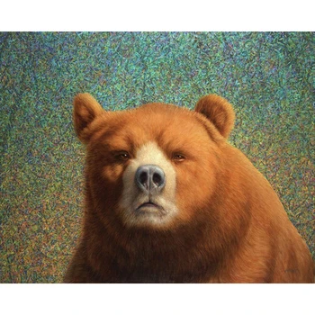 

DIY Painting By Numbers Bear Kit Oil Picture By Numbers Animals 40x50CM Wall Art Painting on Canvas Home Decoration Gift