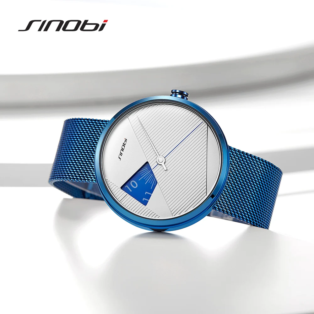Kopen Sinobi 2019 Originele Onregelmatige Creatieve Mannen Horloge Milan Band Horloges Mannen Draaien Wijzerplaat Horloges Sport Horloge Drop Ship