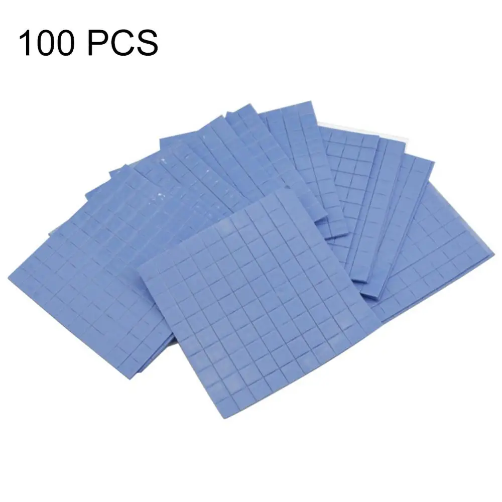 Multifunction Convenient 100Pcs 10x10x0.5mm Heatsink Silicone Thermal Conductive Pad for GPU VGA IC thermal pad