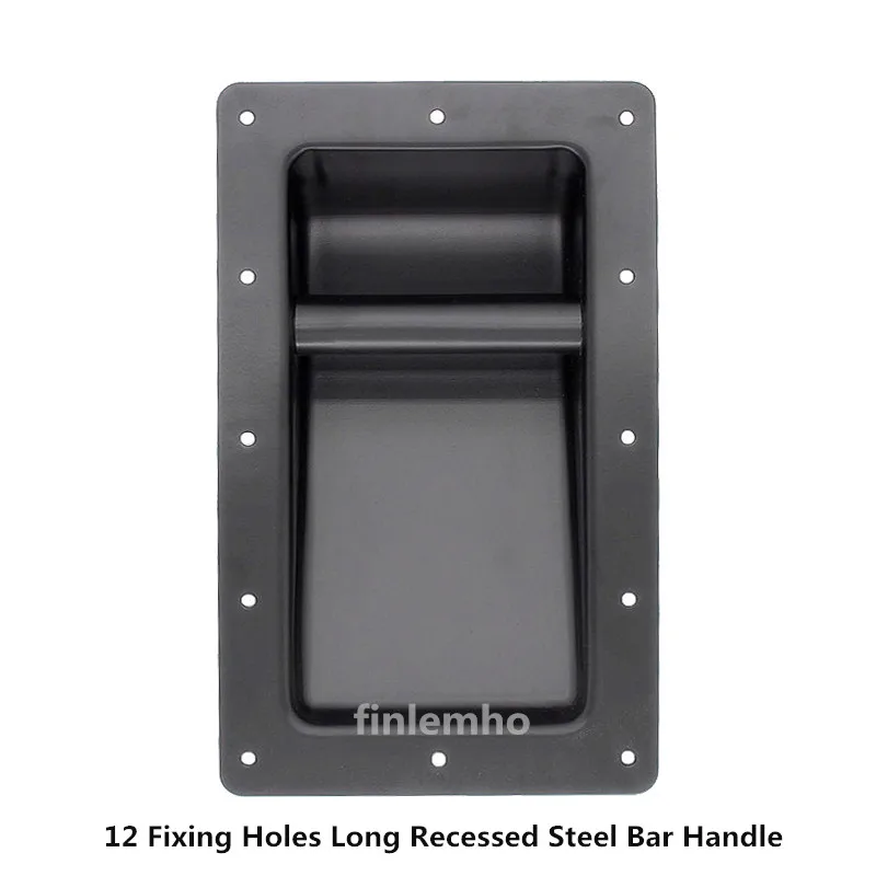 2PCDJSpeakerBarHandleH1070LongRecessedSteelRepairKitBass