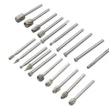 

20pcs/set Electric Woodworking Cutter Practical Classic Delicate Texture Durable Wood Carving Milling Cutter Engraving Bits