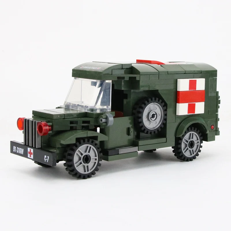 WW2 США военный армейский конструктор скорая помощь американские армейские