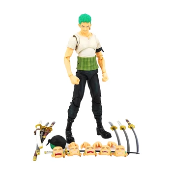 

One Piece POP Three-knife Fighting Skill Roronoa Zoro Anime Action Figure Model 18cm PVC Statue Collection Toy Decoration