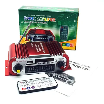 

Mini HiFi Digital Radio USB SD Audio MP3 Player Car Power Amplifier Board HY601 Dynamic LED Level Display
