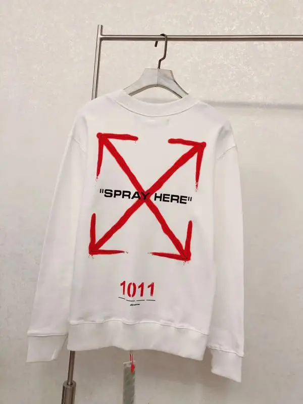 Off-White 19FW Новая мужская домашняя кофта с круглым горлом