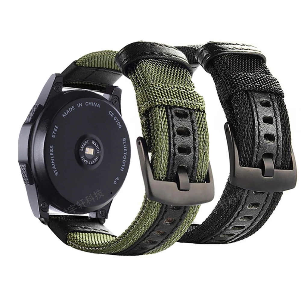 Nylon canvas wrist Strap for Xiaomi huami Amazfit Bip Stratos 2/2S PACE GTR  42/47MM Watch Band for Amazfit GTR2 GTR 2 bracelet - AliExpress Consumer  Electronics