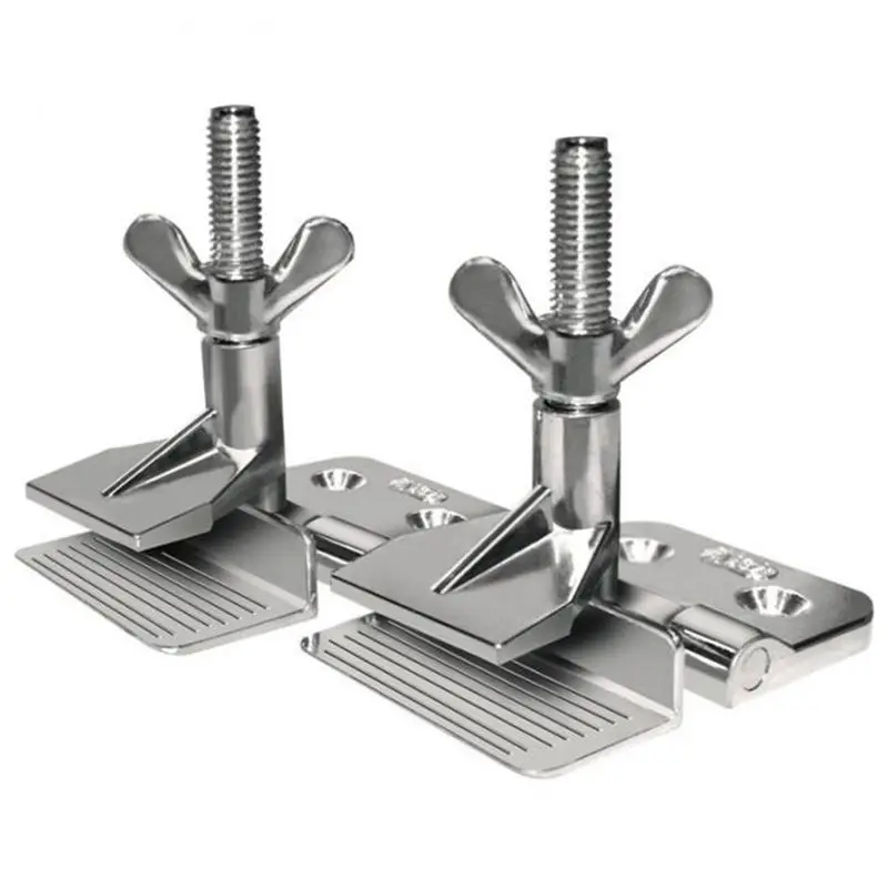 

2pcs Silver Screen Printing Clamps Hinge Clamp Butterfly Hinge Clamp For DIY Fixing Screens Tool