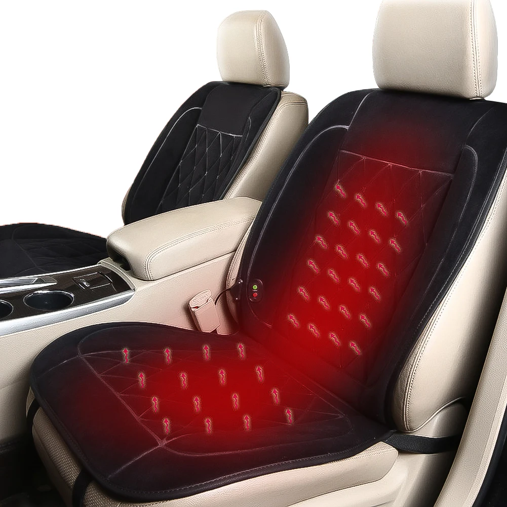 

12V 24V Car Universal Warm Seat Cover Heated Pad Intelligent Control Warmer Car Heating Seats Cushion For Autumn Winter