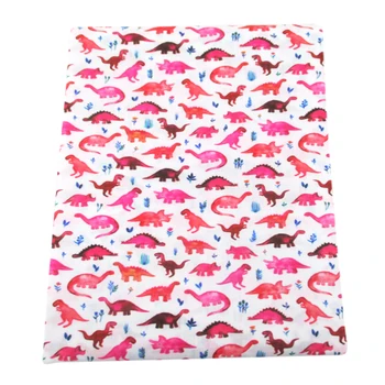 

David accessories 20*34cm Polyester Cotton Fabric Dinosaurs Printed Cloth Sewing Quilting Fabrics Needlework DIY Material,c9400