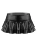 Womens Metallic Shiny Sleeveless Halter Neck Cut Out Strappy Crop Top with Ruffle Mini Skirt Dance Dress Two Piece Outfit Set 6