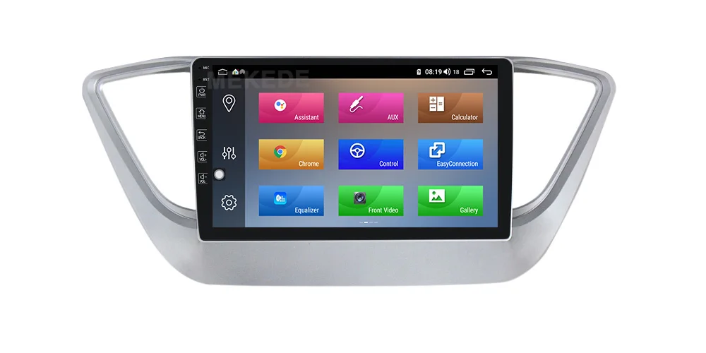 Mekede android10.0 4G+ 64G Автомобильный мультимедийный радио gps навигационный плеер для Solaris hyundai verna встроенный carplay 4G LTE